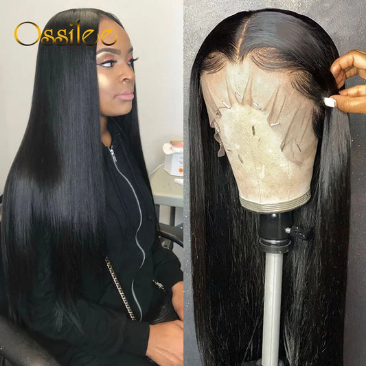 Pre Cut Lace Wig Human Hair Ready to Wear Transparent 13x4/13x6 Lace Front Human Hair Pre Plucked Pre Cut 5X5 Lace Closure Wig